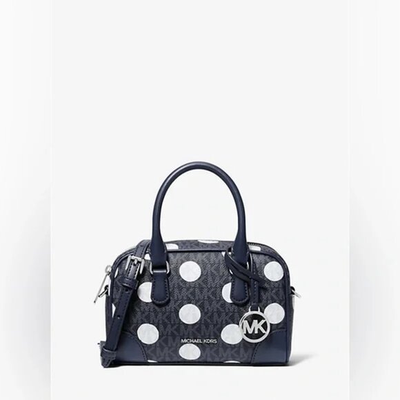 MICHAEL Michael Kors Handbags - NWT Michael Kors Thompson Extra-Small Polka Dot Signature Logo Satchel